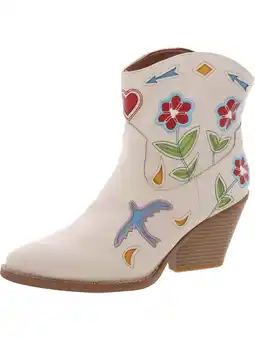 Walmart Zodiac Womens Roslyn Flower Faux Leather Cut Out Cowboy, Western Boots offer