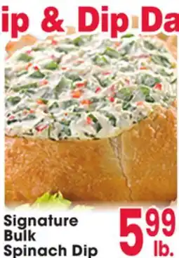 Jewel-Osco Signature Bulk Spinach Dip offer