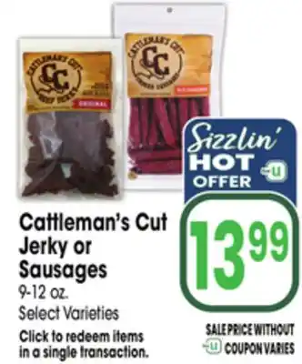 Jewel-Osco Cattleman's Cut Jerky or Sausages offer