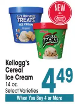 Jewel-Osco Kellogg's Cereal Ice Cream offer