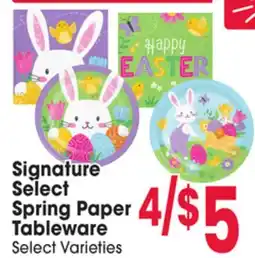 Jewel-Osco Signature Select Spring Paper Tableware offer