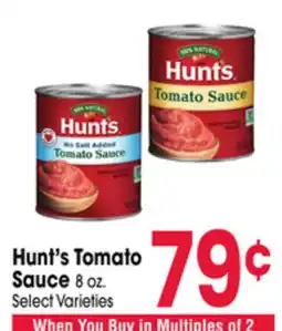 Jewel-Osco Hunt's Tomato Sauce offer