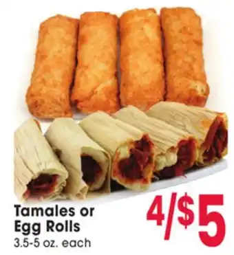 Jewel-Osco Tamales or Egg Rolls offer