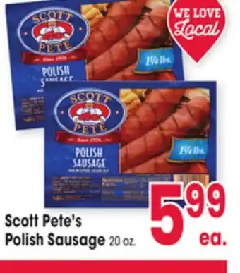 Jewel-Osco Scott Pete's Polish Sausage offer