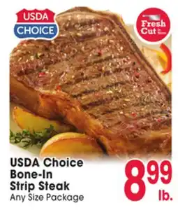 Jewel-Osco USDA Choice Bone-In Bone-In Strip Steak offer