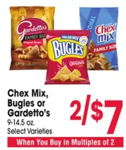 Jewel-Osco Chex Mix, Bugles or Gardetto's offer