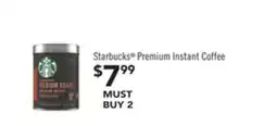 Jewel-Osco Starbucks Premium Instant Coffee offer