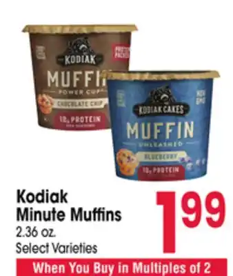 Jewel-Osco Kodiak Minute Muffins offer