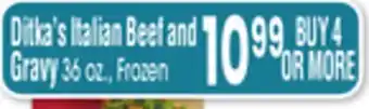 Jewel-Osco Ditka's Italian Beef and Gravy offer