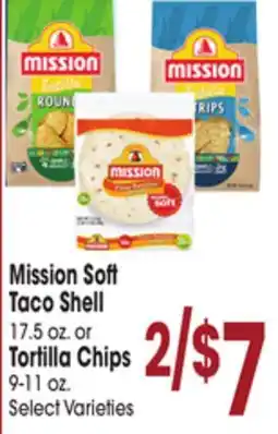 Jewel-Osco Mission So Taco Shell 17.5 oz. or Tortilla Chips 9-11 oz offer