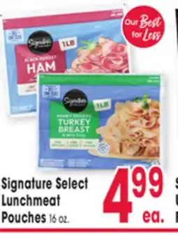 Jewel-Osco Signature Select Lunchmeat Pouches offer