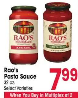 Jewel-Osco Rao's Pasta Sauce offer