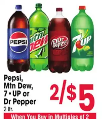 Jewel-Osco Pepsi, Mtn Dew, 7•UP or Dr Pepper offer