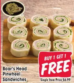 Jewel-Osco Boar's Head Pinwheel Sandwiches offer