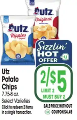 Jewel-Osco Utz Potato Chips offer