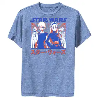 Walmart Boy's Star Wars: Visions The Twins Performance Graphic Tee Royal Blue Heather X Large offer