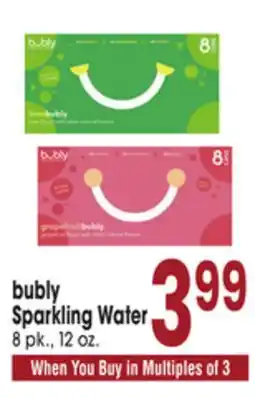 Jewel-Osco bubly Sparkling Water offer