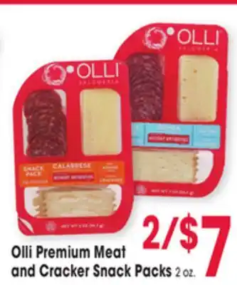 Jewel-Osco Olli Premium Meat and Cracker Snack Packs offer