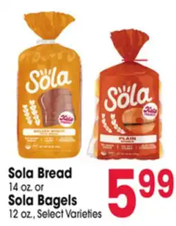 Jewel-Osco Sola Bread 14 oz. or Sola Bagels 12 oz offer