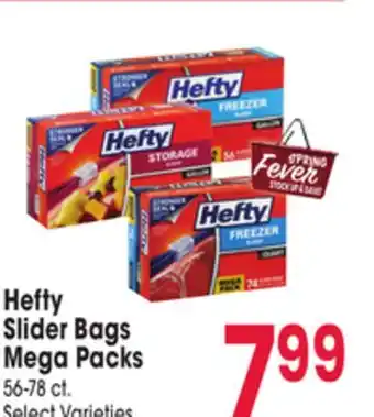 Jewel-Osco Hefty Slider Bags Mega Packs offer