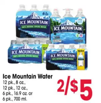 Jewel-Osco Ice Mountain Water offer