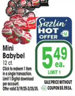 Jewel-Osco Mini Babybel offer