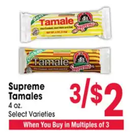 Jewel-Osco Supreme Tamales offer