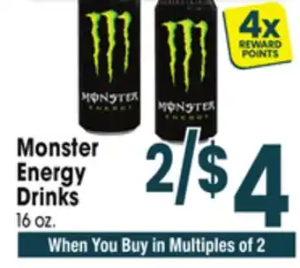 Jewel-Osco Monster Energy Drinks offer