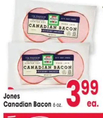 Jewel-Osco Jones Canadian Bacon offer