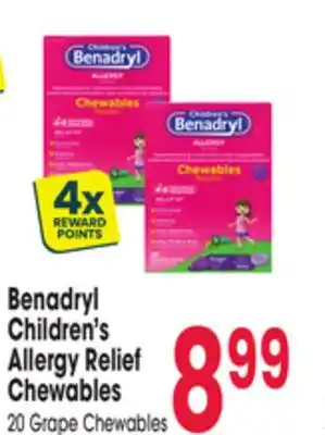 Jewel-Osco Benadryl Children's Allergy Relief Chewables offer