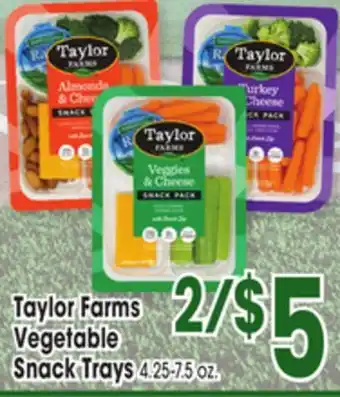 Jewel-Osco Taylor Farms Vegetable Snack Trays offer