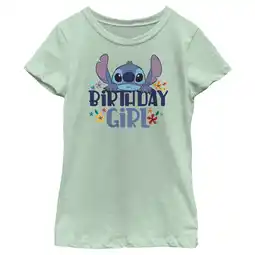 Walmart Girl's Lilo & Stitch Birthday Girl Stitch Graphic Tee Mint Large offer