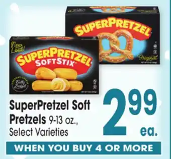 Jewel-Osco SuperPretzel Soft Pretzels offer