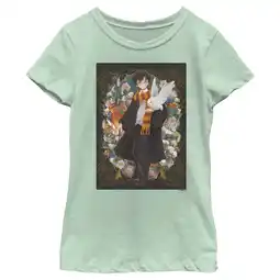 Walmart Girl's Harry Potter Harry Art Portrait Graphic Tee Mint X Large offer