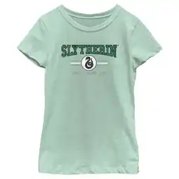 Walmart Girl's Harry Potter Distressed Slytherin Traits Graphic Tee Mint Small offer