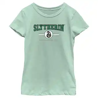 Walmart Girl's Harry Potter Distressed Slytherin Traits Graphic Tee Mint Small offer