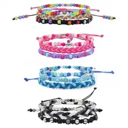 Walmart Giugt Braided beaded Adjustable Bracelets, 12Pcs offer