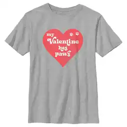 Walmart Boy's Lost Gods My Valentine Has Paws Graphic T-Shirt offer