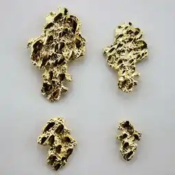 Walmart 14k Solid Yellow Gold Nugget Stud Earrings offer