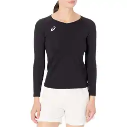 Walmart ASICS Girls Spin Serve Volleyball Basic T-Shirt, Black, Big Kids (8-20), XL offer