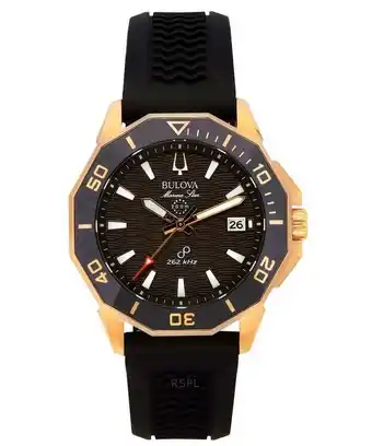 Walmart Men's Marine Star Black Silicone Strap Watch 43mm offer