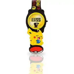 Walmart Pokmon Unisex Child Pikachu Pokeball Boys LCD Watch with Slide-on Charms offer