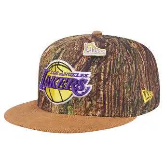 Walmart Men's-New Era Camo Los Angeles Lakers Victory Grove Forest Sneaker Pin 9FIFTY Snapback Hat offer