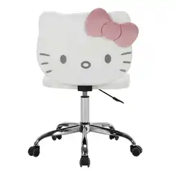 Walmart Impressions Vanity Hello Kitty Kawaii Swivel Vanity Chair for Makeup Room with Star Base(White) offer