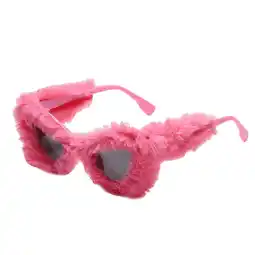 Walmart fenteer Cat Eye Sunglasses Eyeglasses Fashion Fashion Eyewear Plush Fuzzy Sunglasses Pink offer