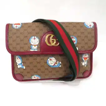 Walmart Pre-Owned GUCCI GG Supreme Doraemon collaboration 647817 Bag Waist bag for women (Good) offer