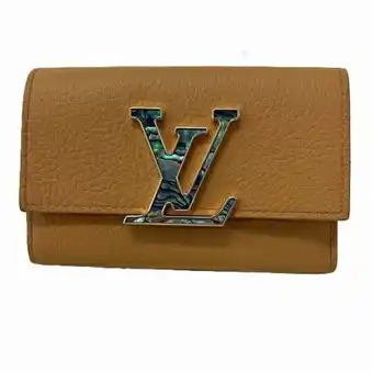 Walmart Pre-Owned Louis Vuitton Portefeuille Capucines Compact M81669 Tri-fold Wallet for... (Good) offer