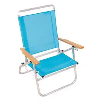 Walmart RIO Wave Beach 3-Position Aluminum Beach Folding Chair, Multicolor offer