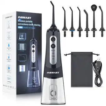 Walmart INSMART 300ML Cordless Water Flosser Dental Teeth Cleaner offer