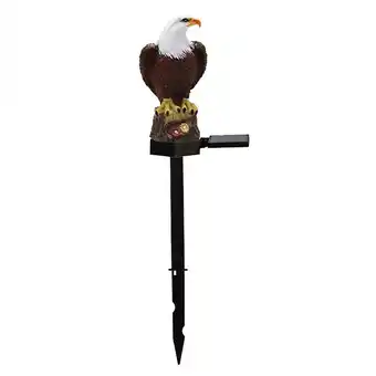 Walmart Solar Garden Light Resin Bald Eagle Figurine Dusk Dawn Yard Animal Stake Outdoor Decorative offer